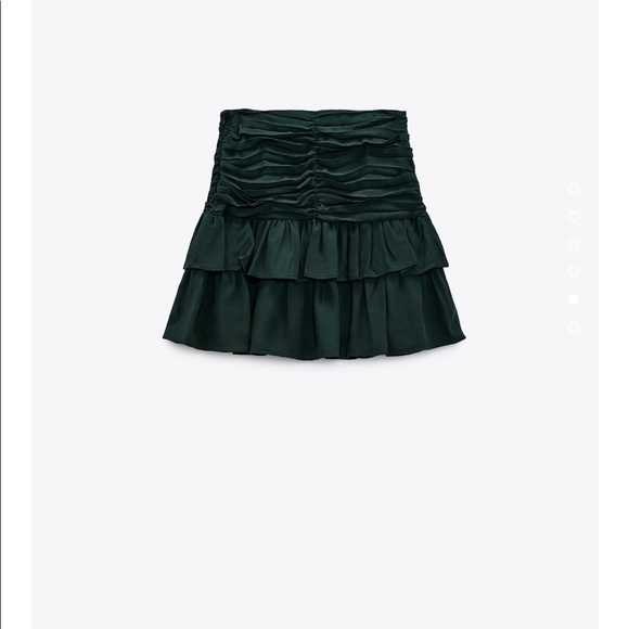 Zara Ruffled Ruched Skirt NWT - Picture 6 of 6